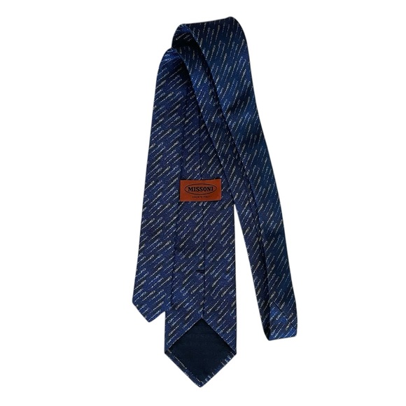 Missoni Other - Missoni Silk Blue Neck Tie - Made in Italy